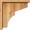 Ekena Millwork Monterey Rough Sawn Corbel w/Backplate, Western Red Cedar, 8"W x 14"D x 14"H COR08X14X14MON01RWR - alternate 2